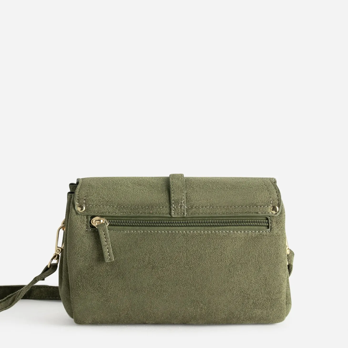 Sac à main kaki suédé