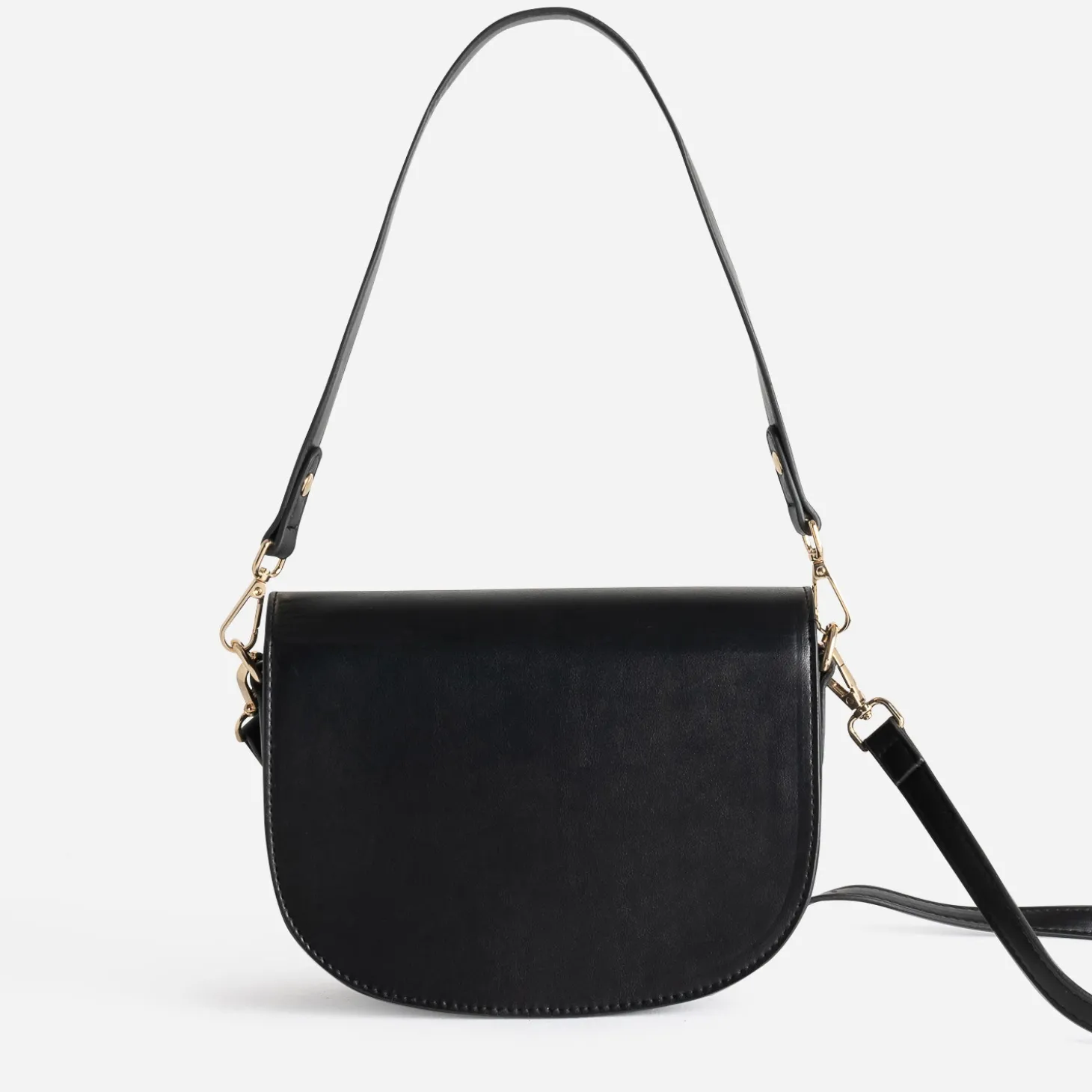 Sac à main noir deux bandoulières amovibles