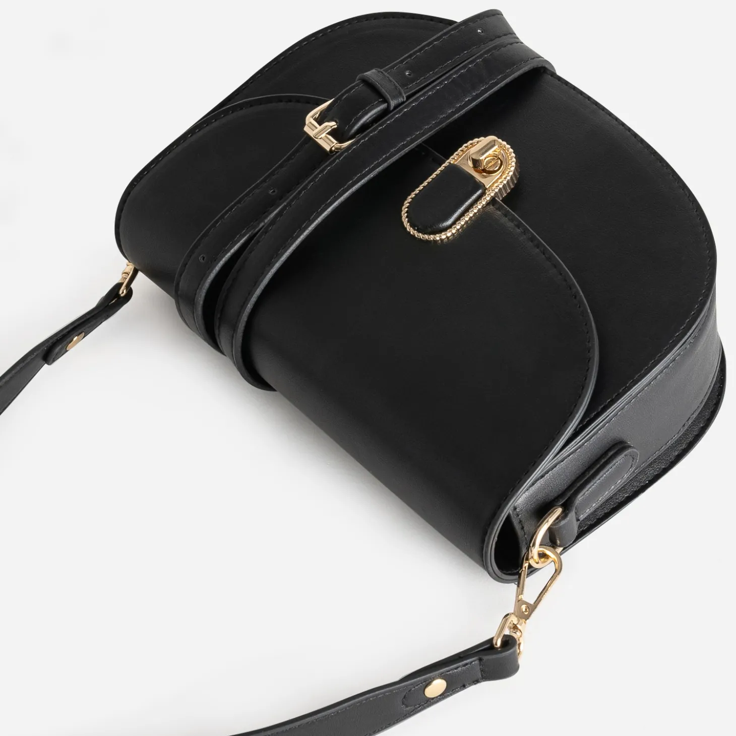 Sac à main noir deux bandoulières amovibles