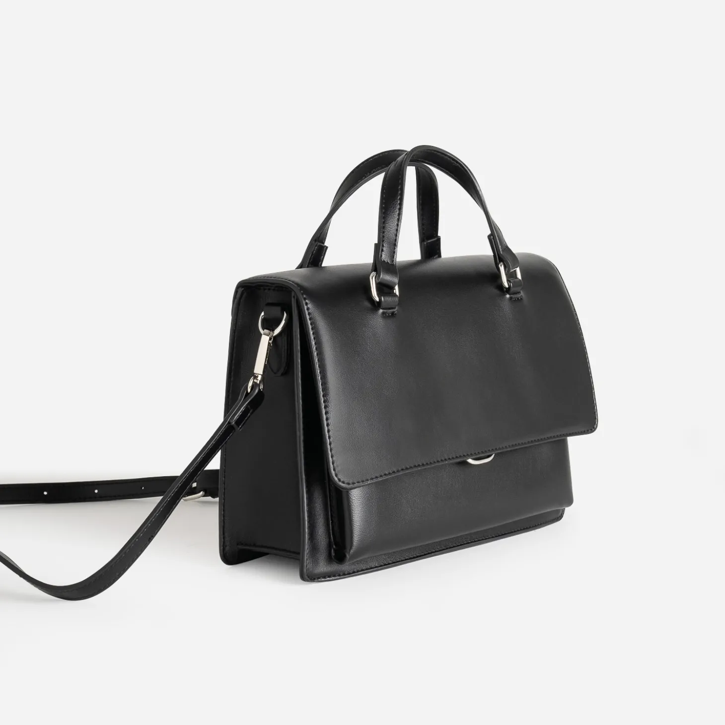 Sac à main noir double porté