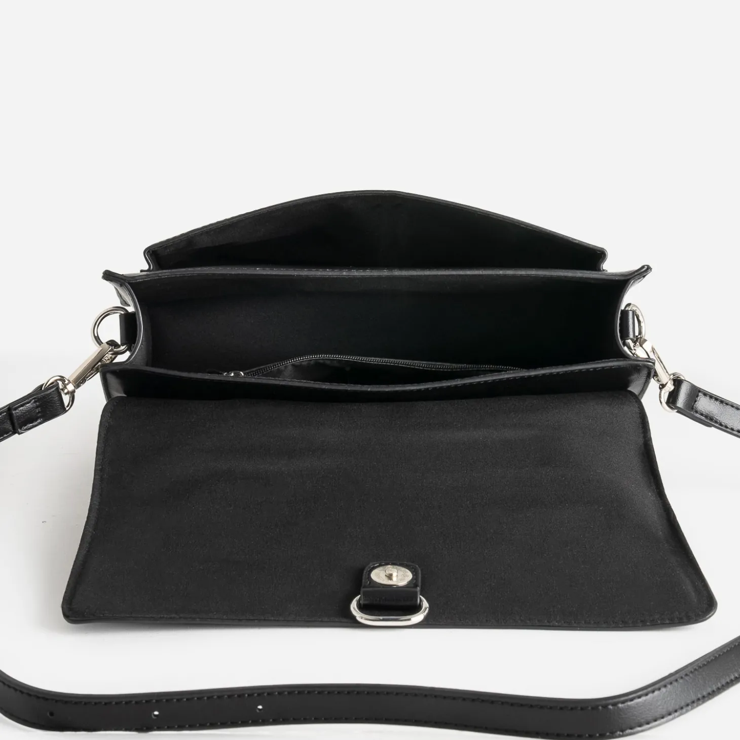 Sac à main noir double porté