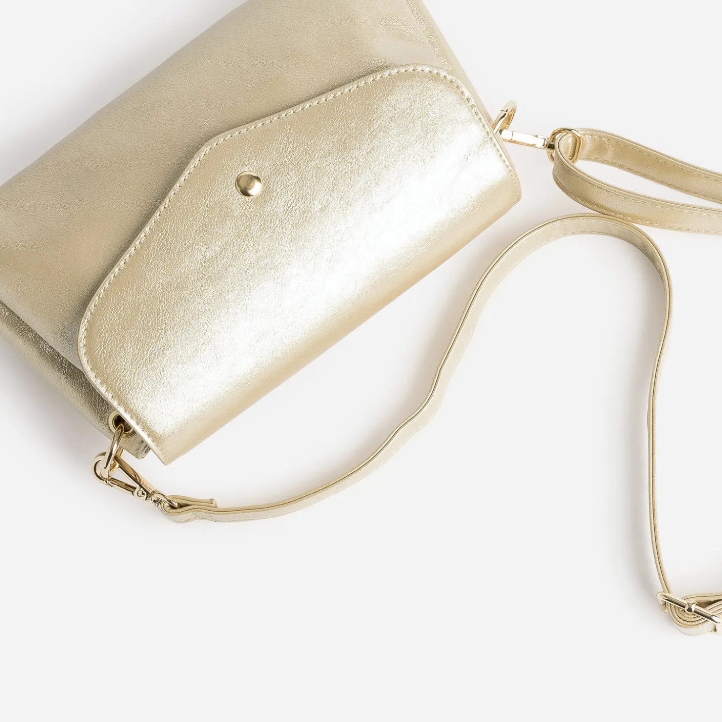 Sac à main or multi-compartiment