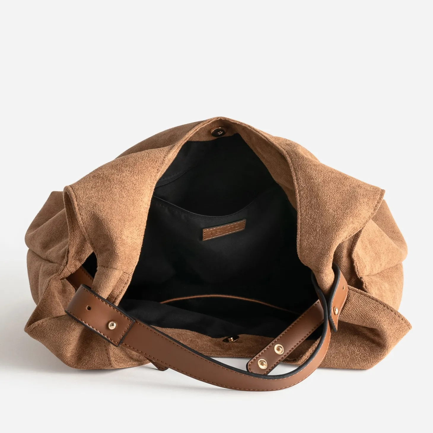Sac à main TEXTO cognac suédé