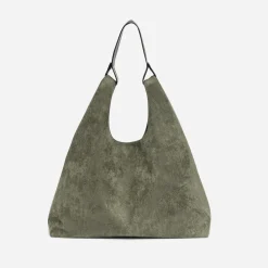 Sac à main TEXTO kaki suédé