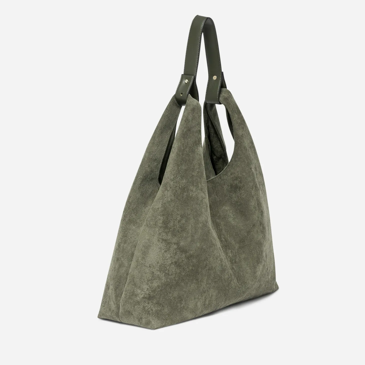 Sac à main TEXTO kaki suédé