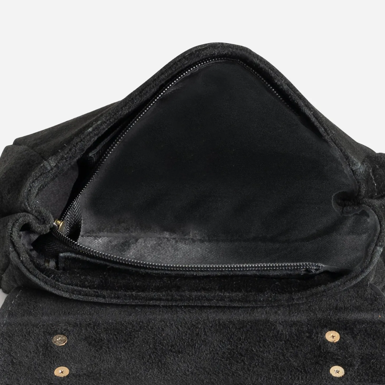 Sac à main TEXTO noir cuir velours