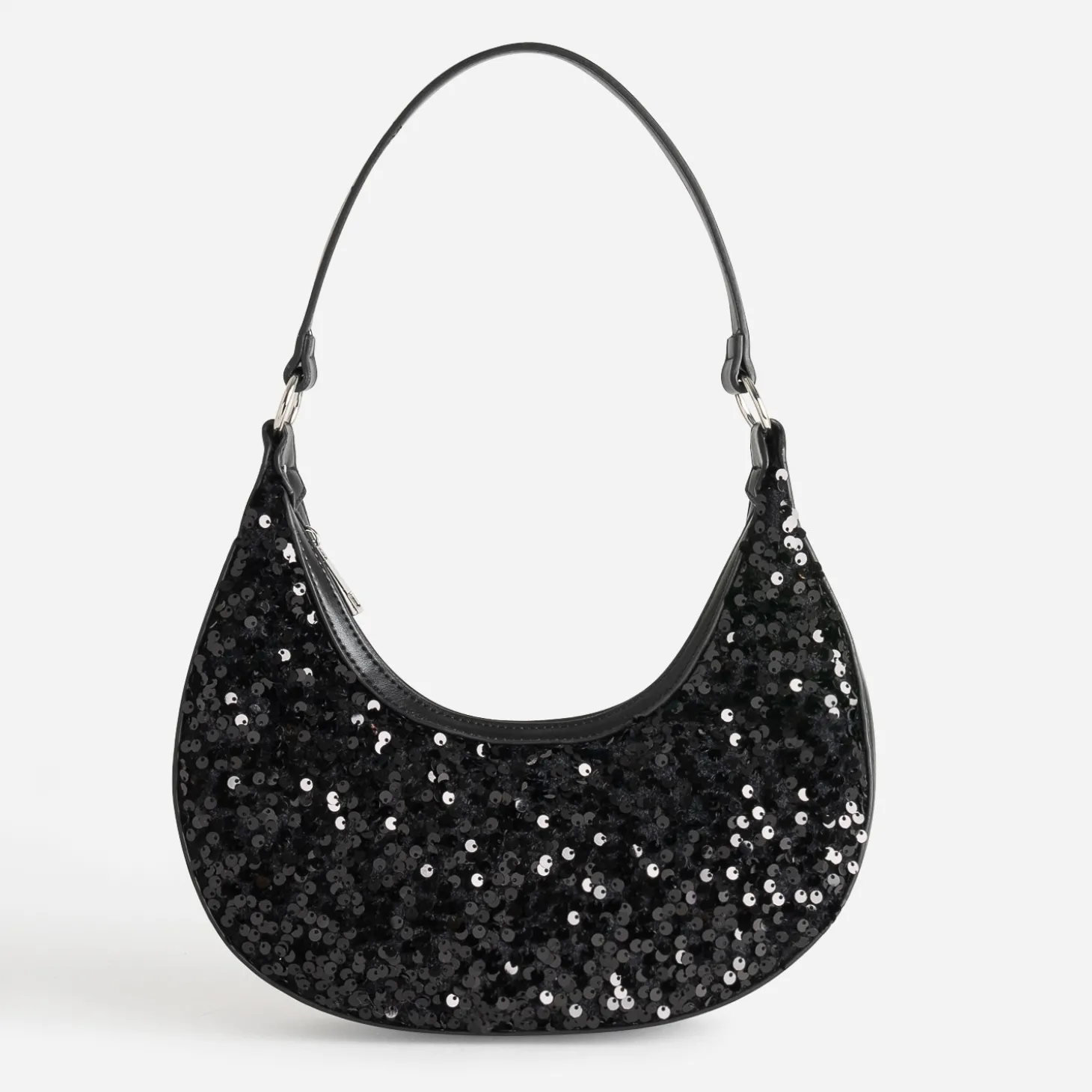 Sac à main TEXTO noir sequins