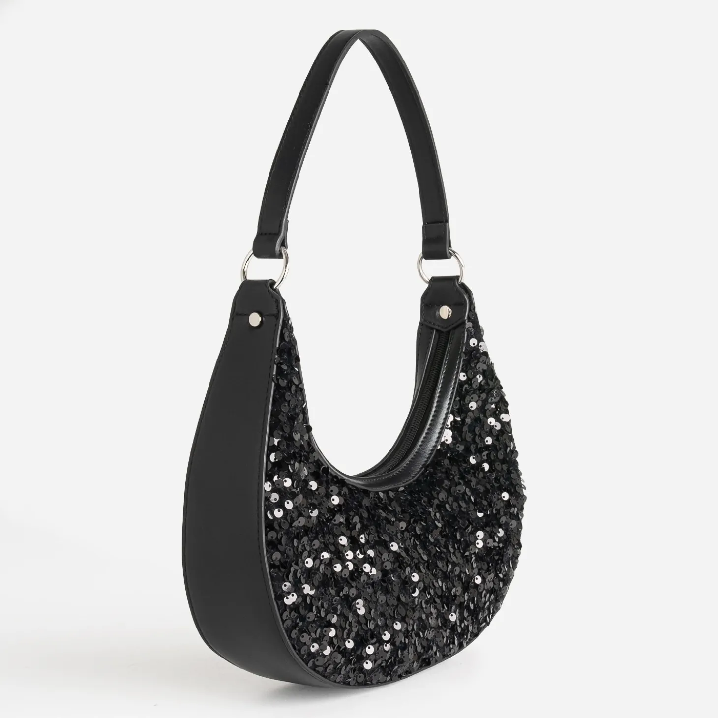 Sac à main TEXTO noir sequins