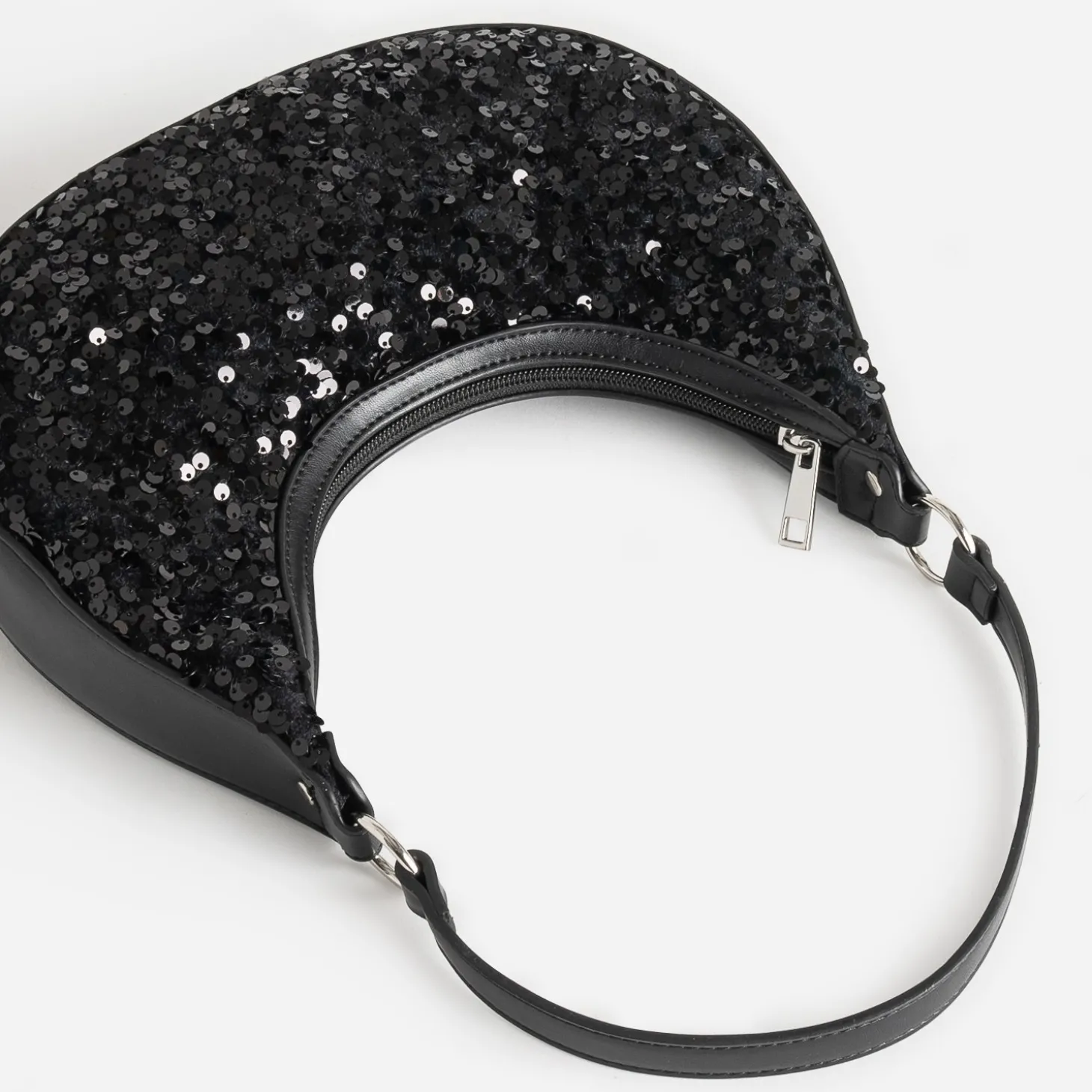 Sac à main TEXTO noir sequins