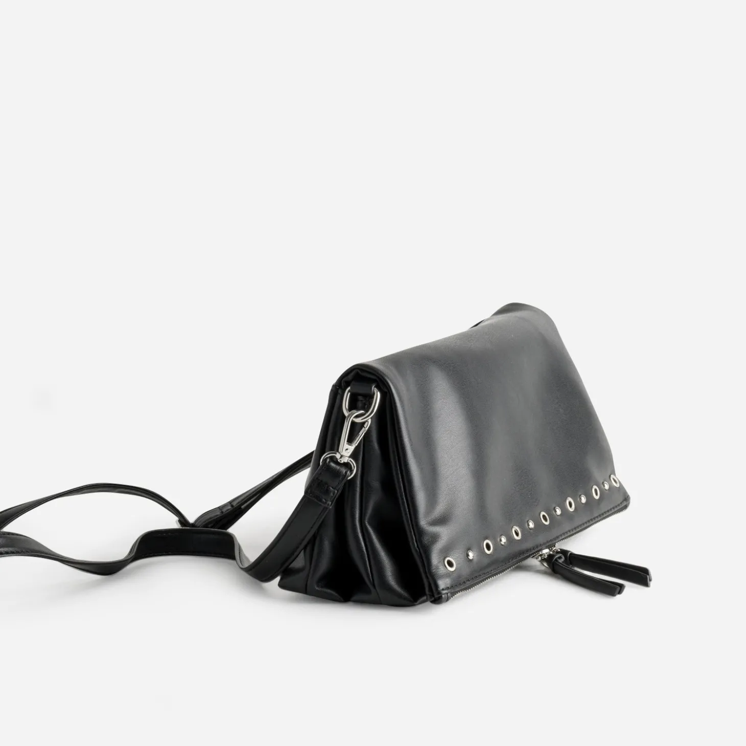 Sac à main TEXTO noir trois compartiments