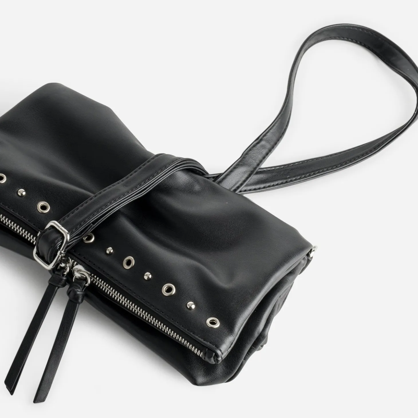 Sac à main TEXTO noir trois compartiments