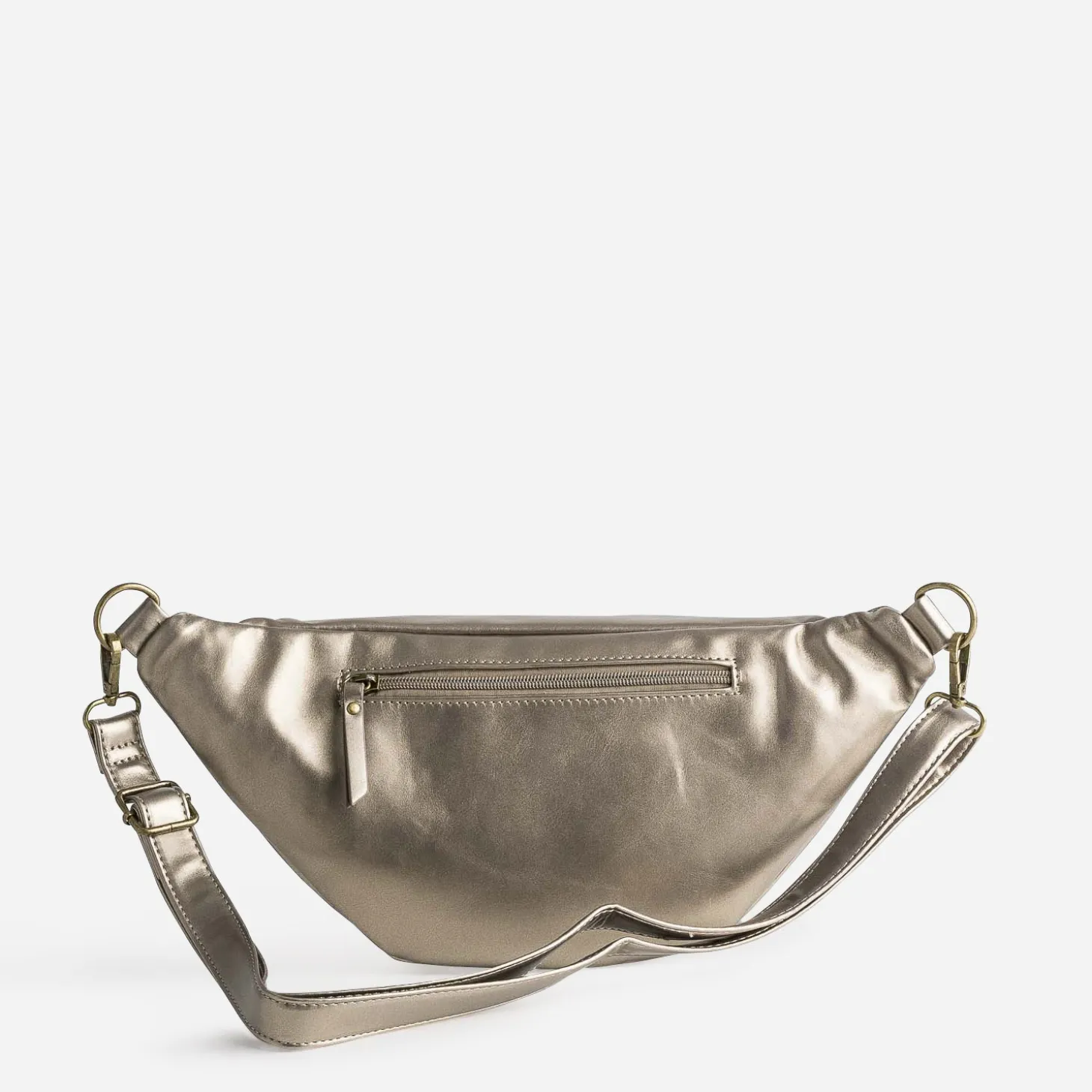Sac banane TEXTO taupe métallisé
