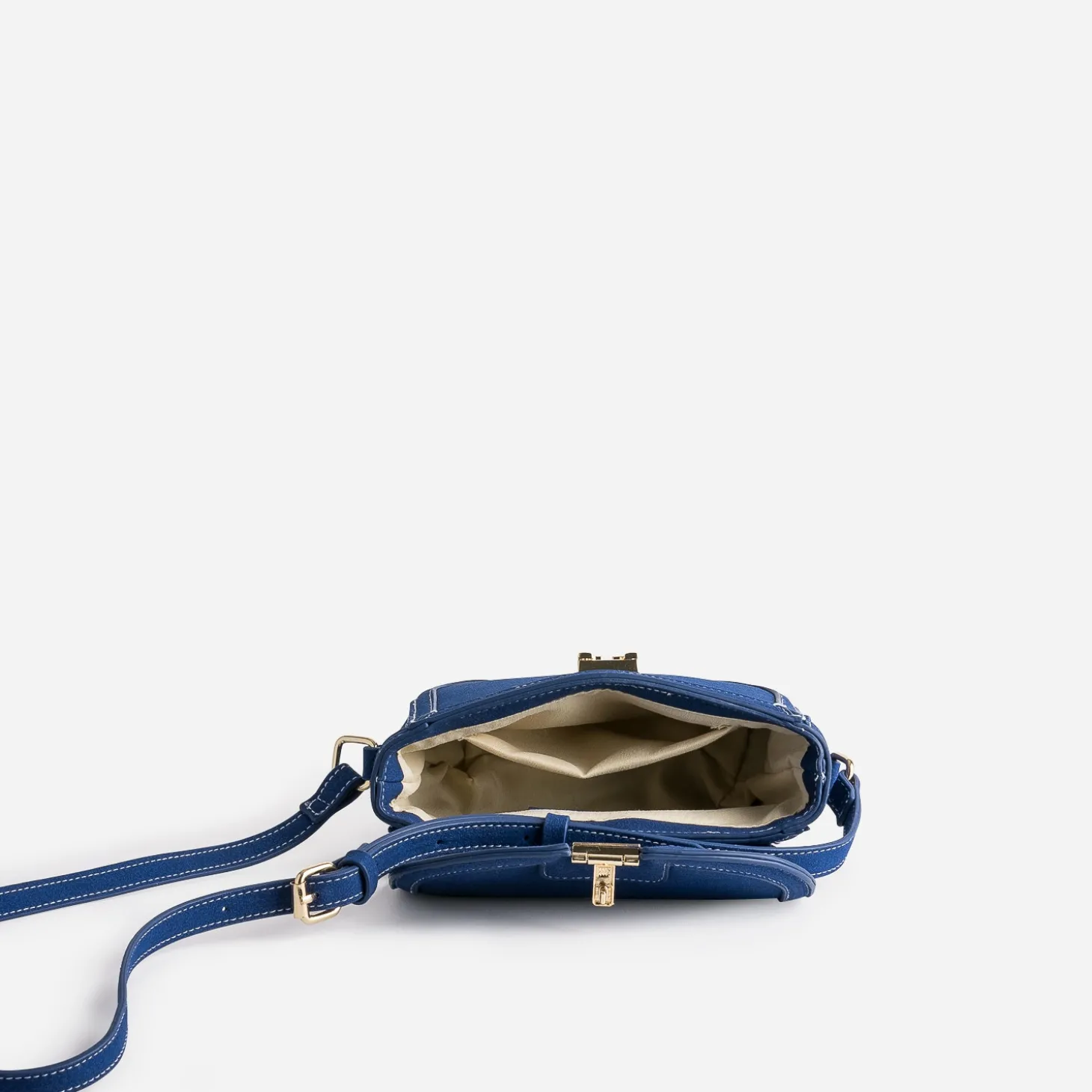 Sac bandoulière bleu petit format