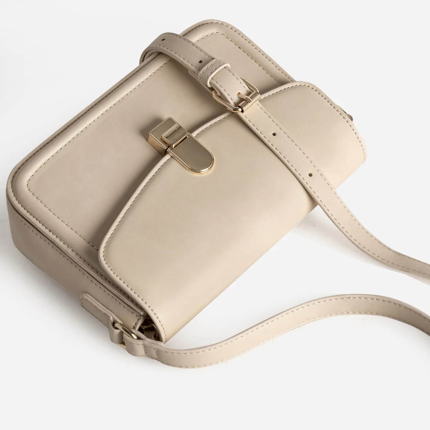 Sac bandoulière écru