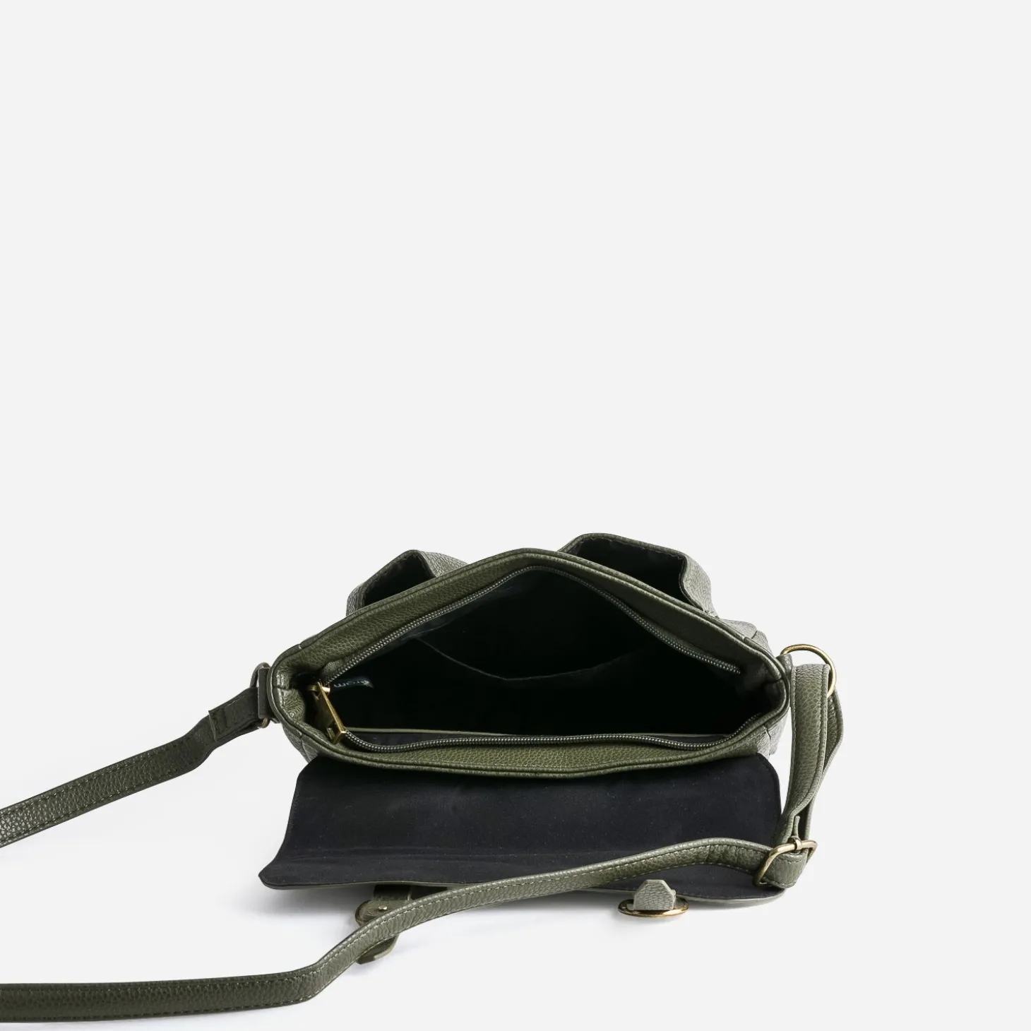 Sac besace kaki