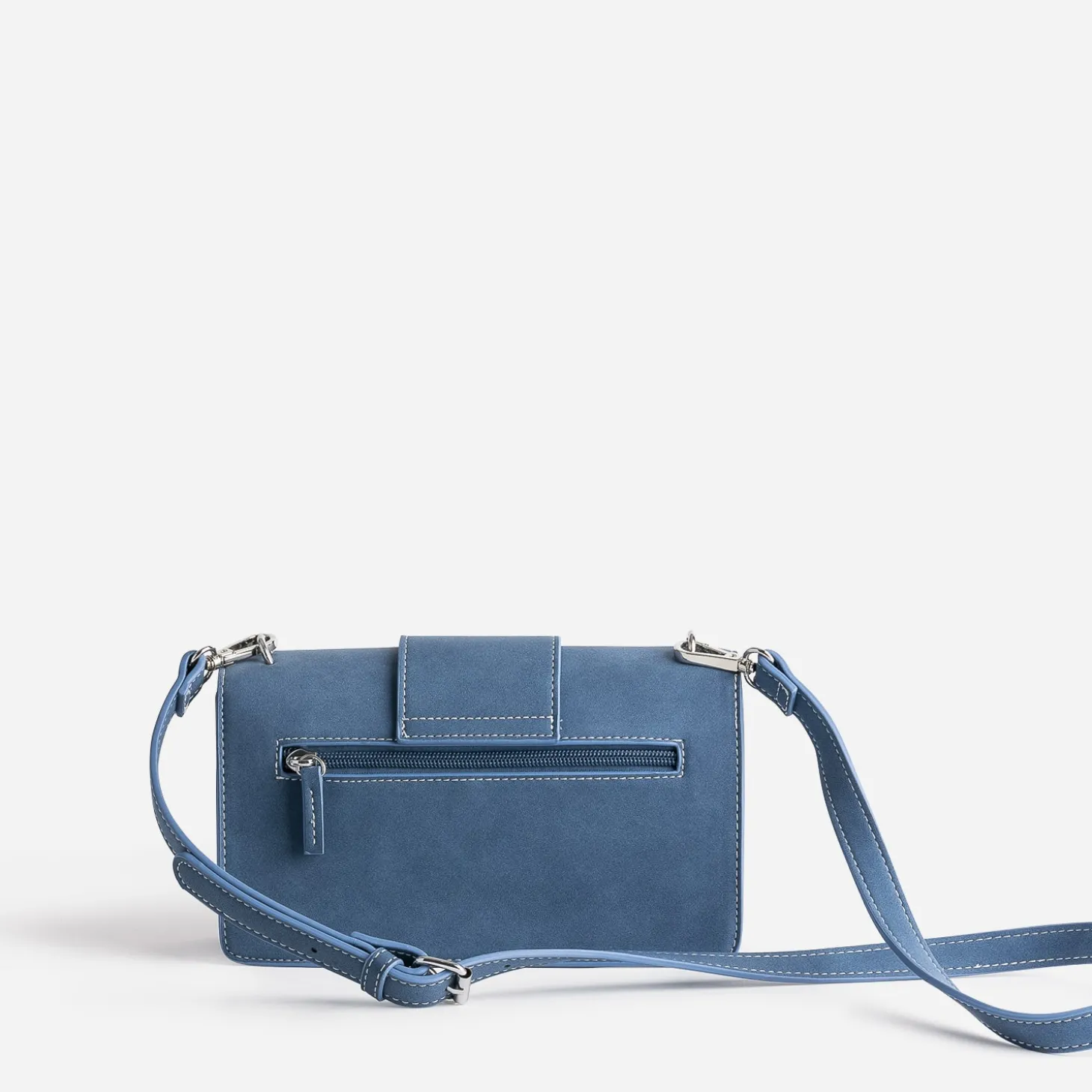 Sac bleu suédé