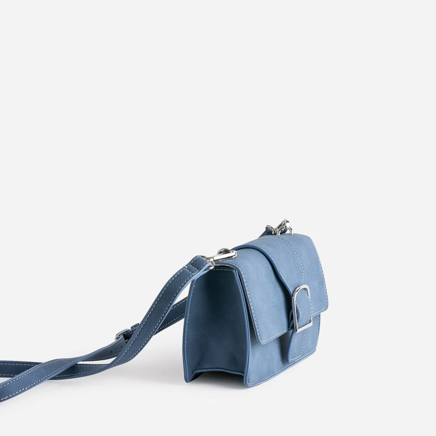 Sac bleu suédé