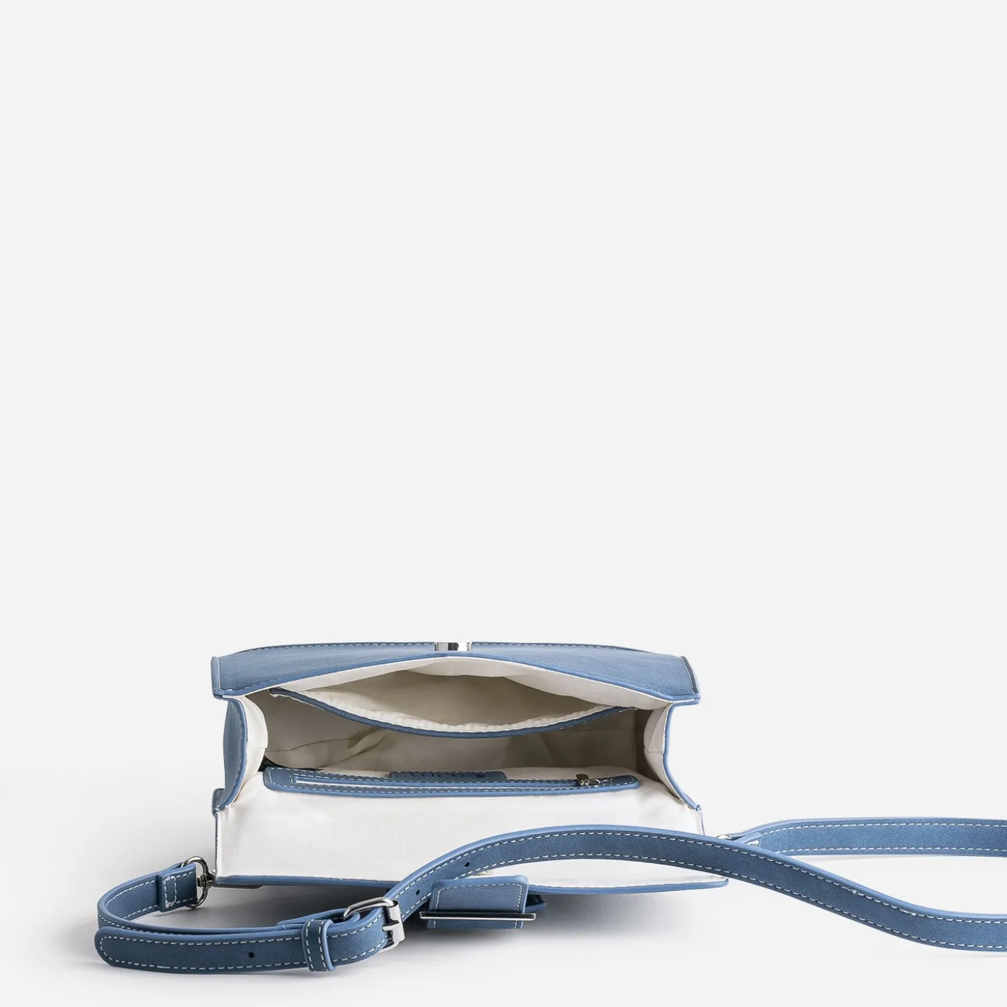 Sac bleu suédé