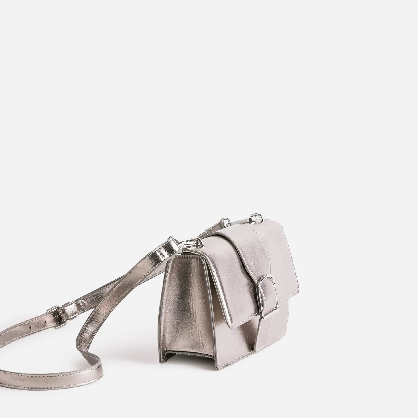 Sac gris métallisé