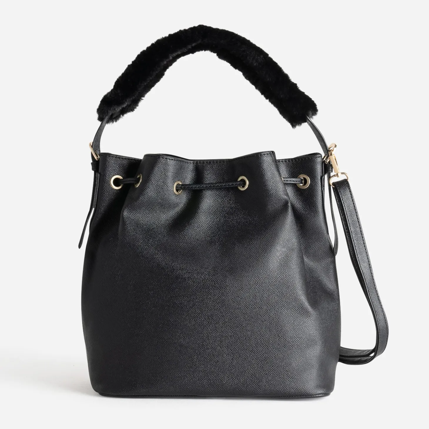 Sac seau noir deux anses amovibles