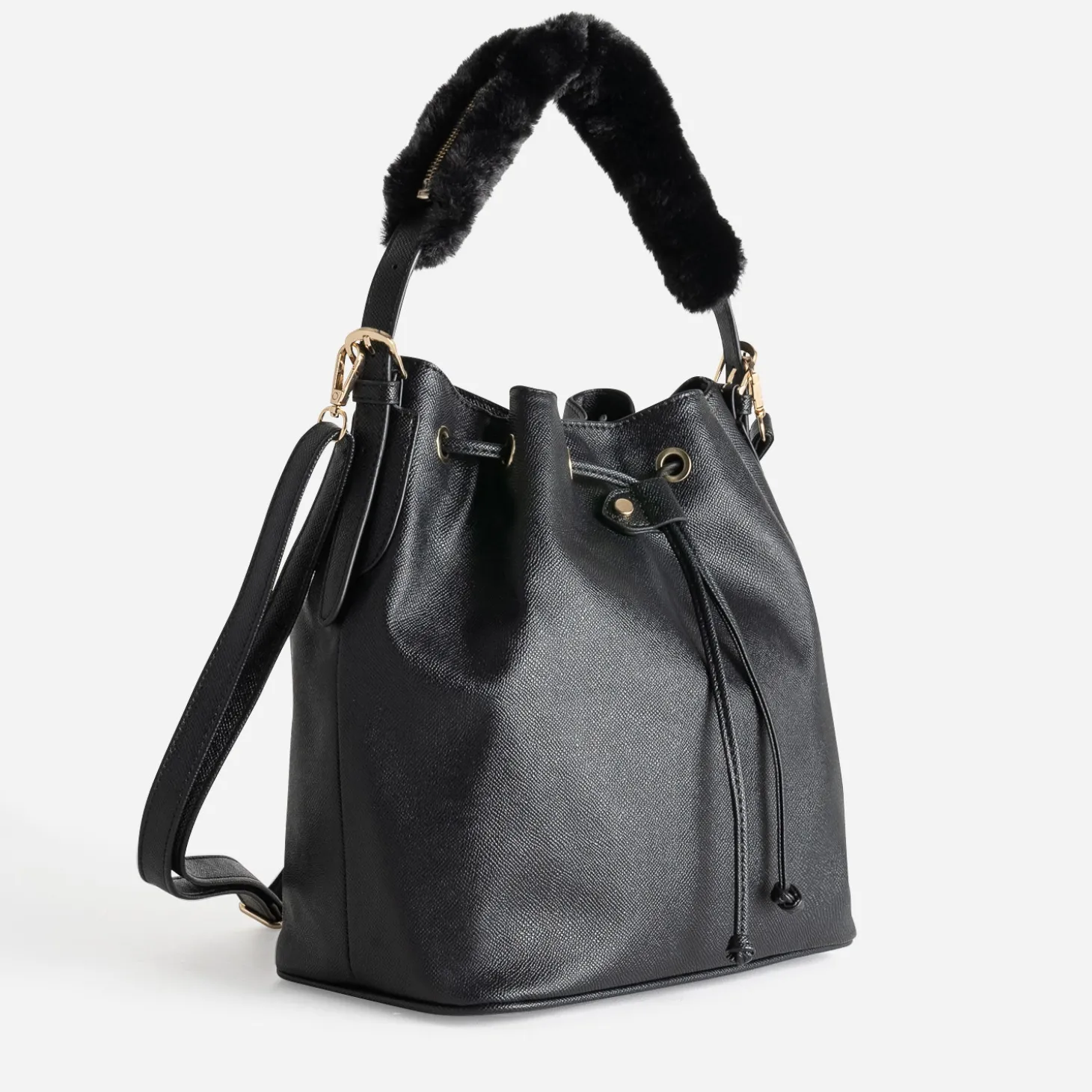 Sac seau noir deux anses amovibles
