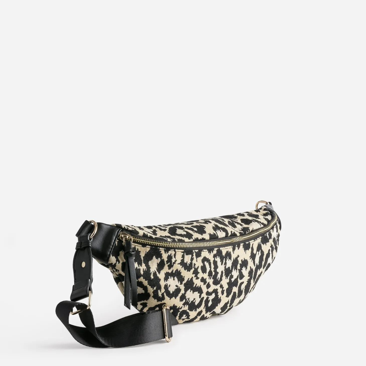 Sac-banane TEXTO beige motif léopard
