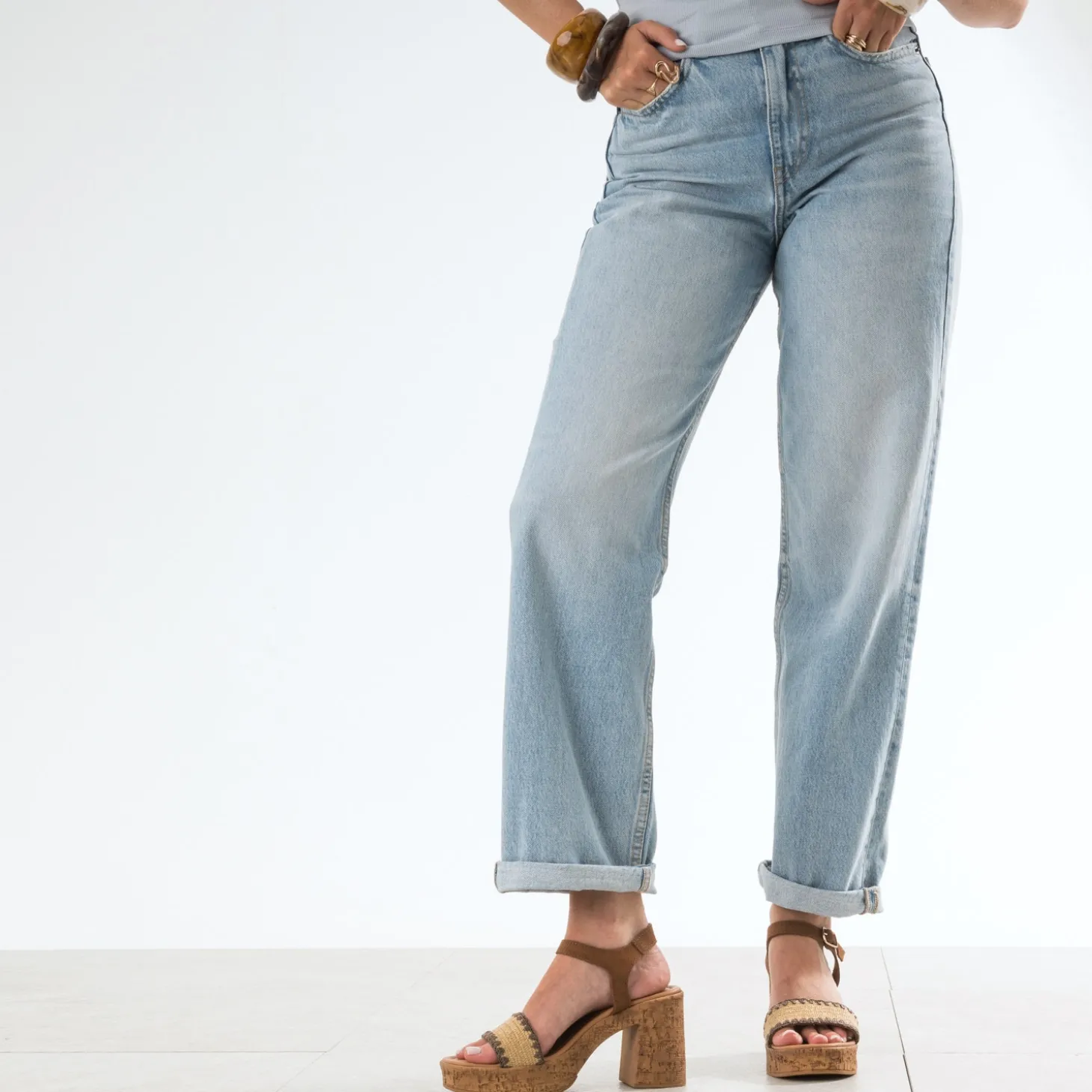 Sandale à talon TEXTO marron clair cuir velours
