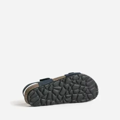 Sandale anatomique BUGGY marine cuir