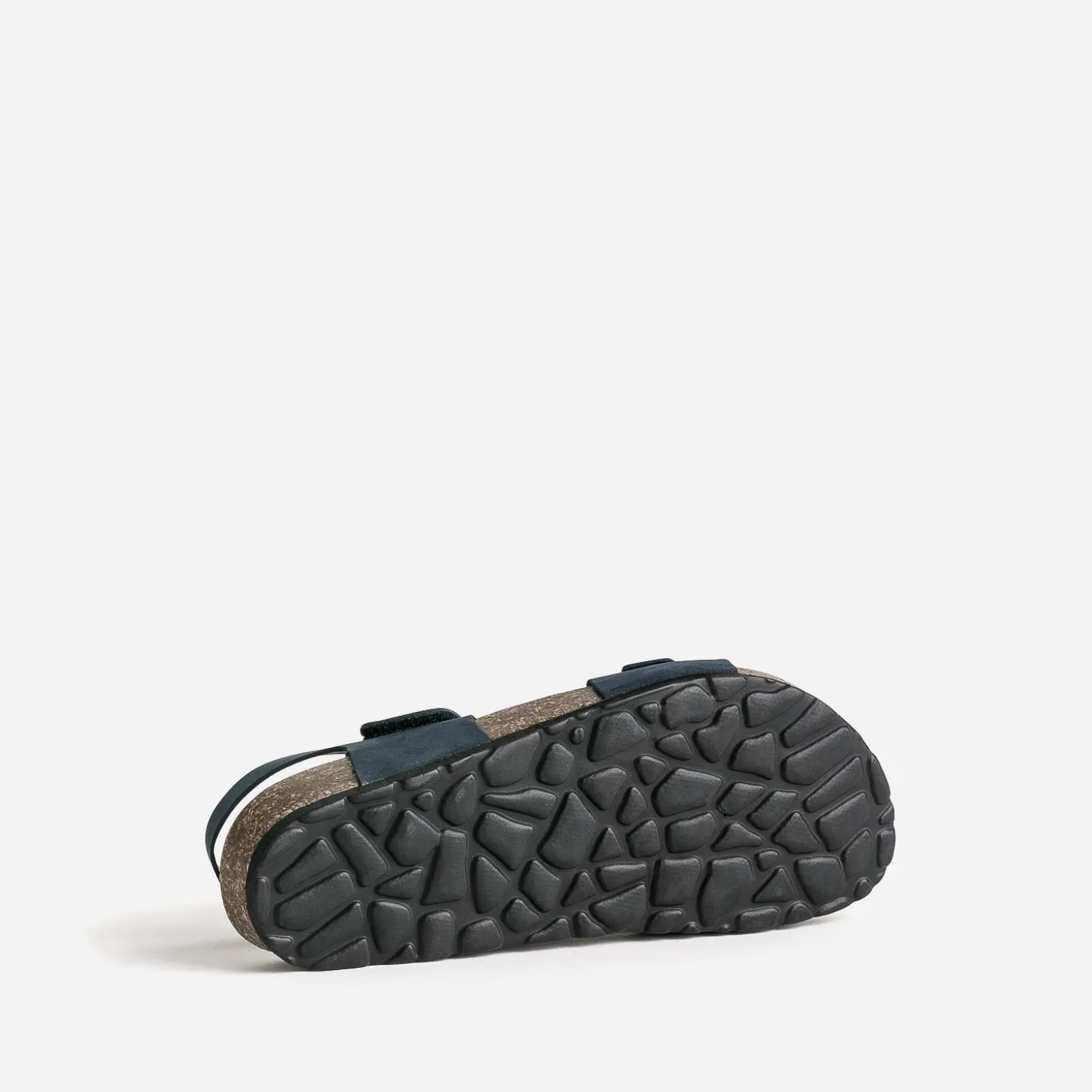 Sandale anatomique BUGGY marine cuir