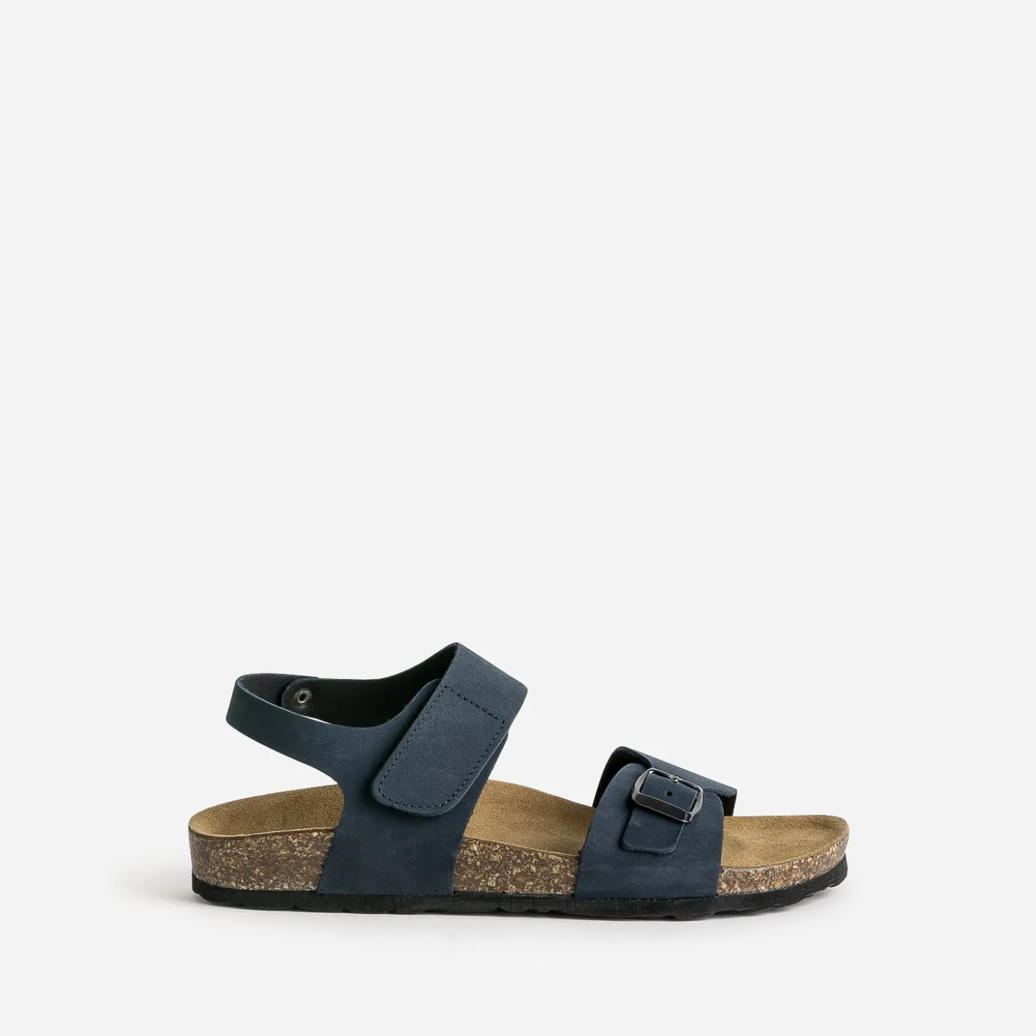 Sandale anatomique BUGGY marine cuir