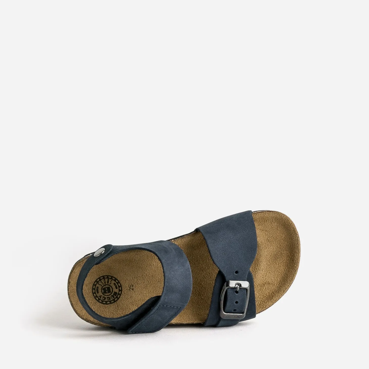 Sandale anatomique BUGGY marine cuir