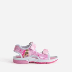 Sandale BARBIE rose pailletée semelle lumineuse