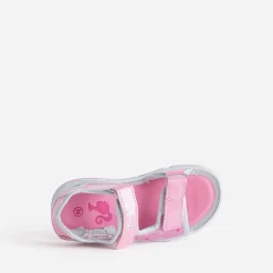 Sandale BARBIE rose pailletée semelle lumineuse