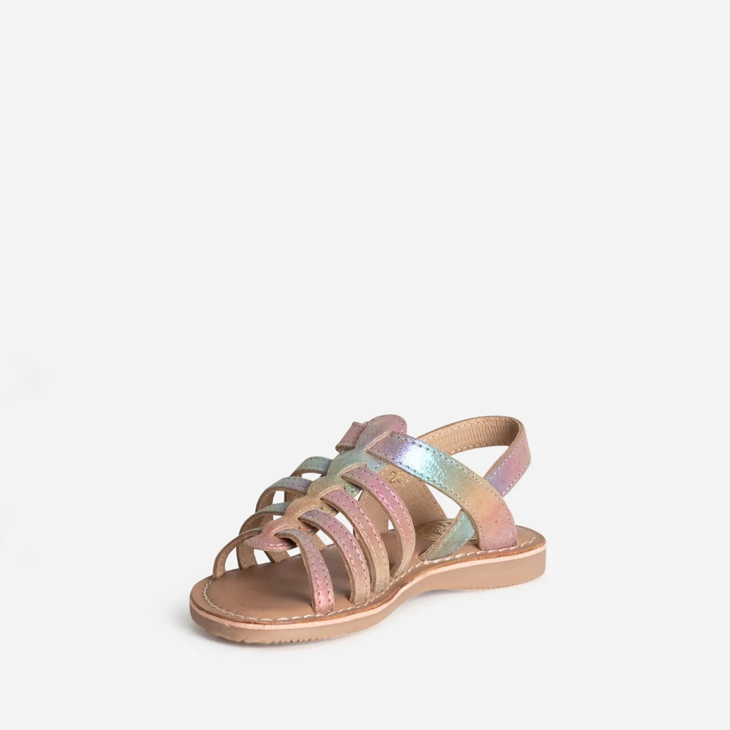 Sandale BUGGY arc-en-ciel cuir