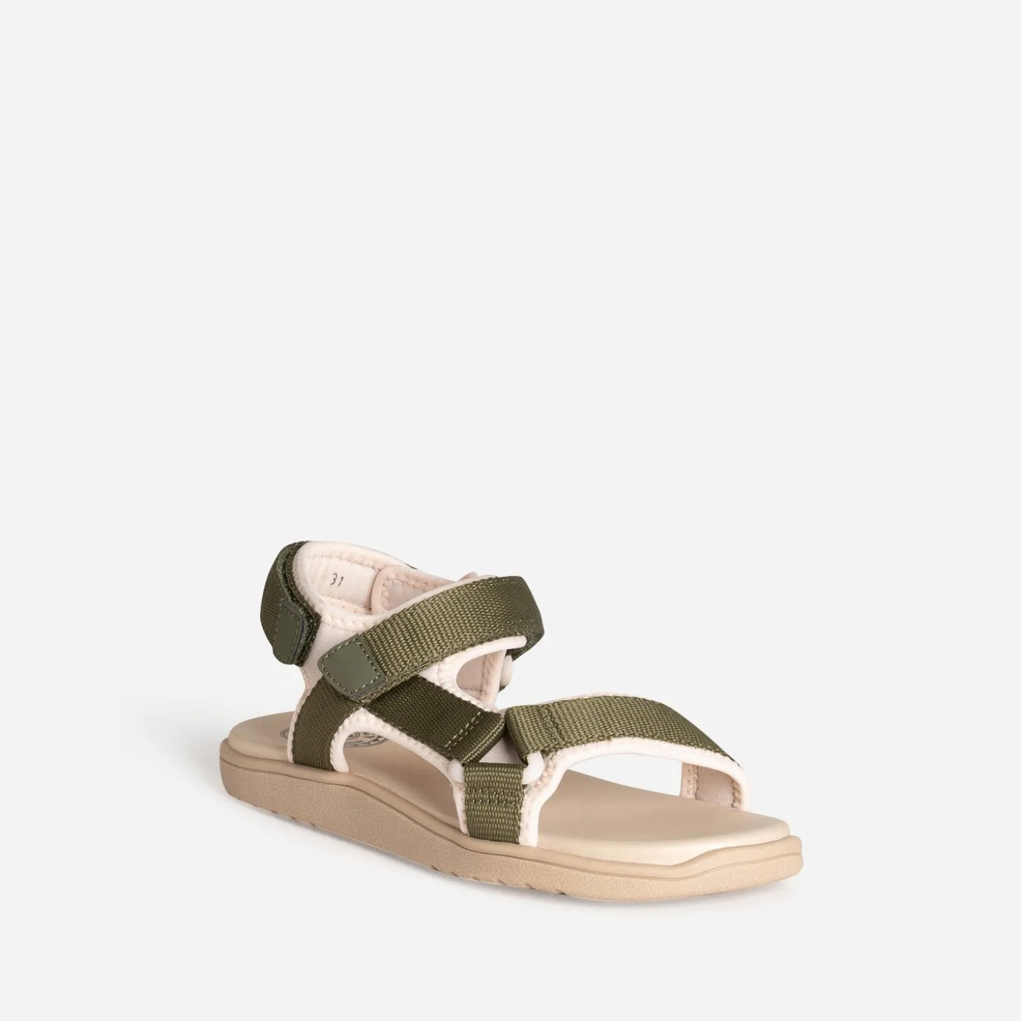 Sandale BUGGY kaki à scratchs