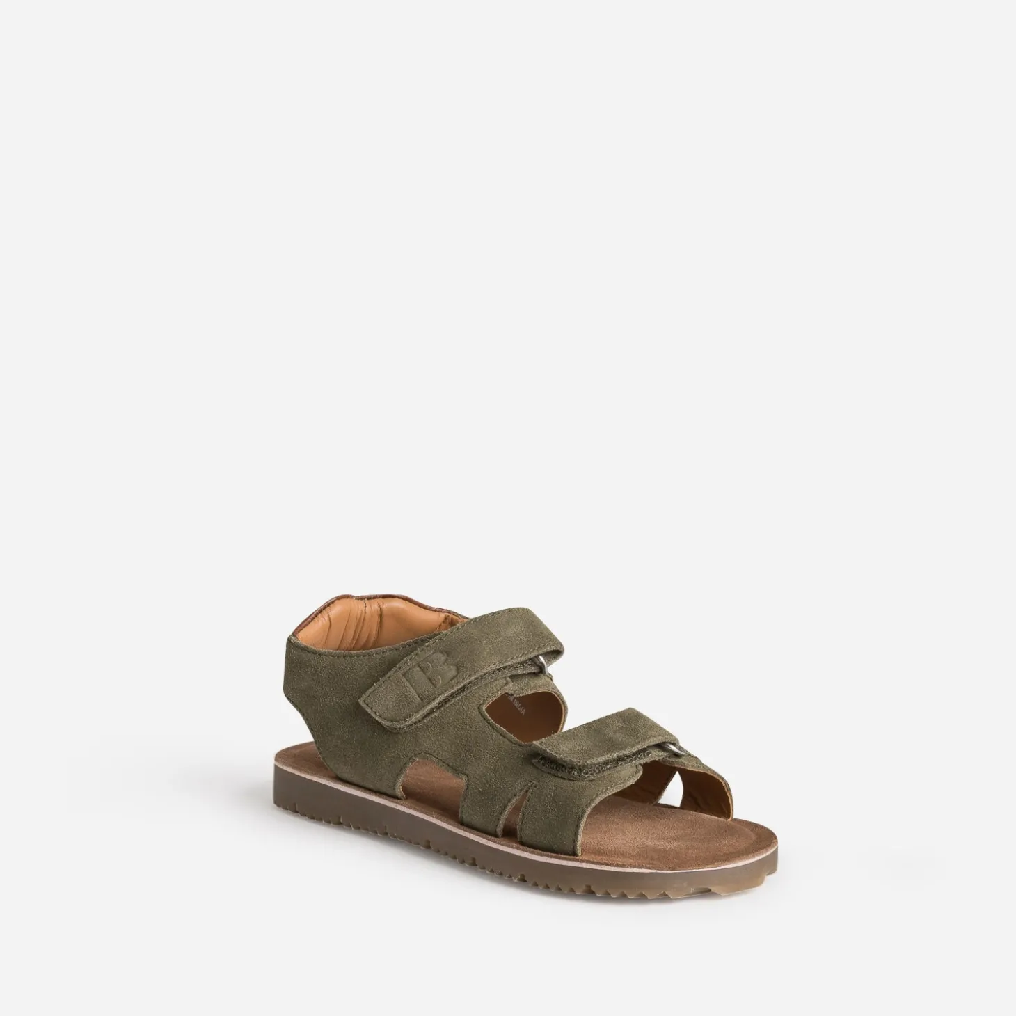 Sandale BUGGY kaki cuir velours