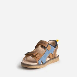 Sandale BUGGY marron et bleue