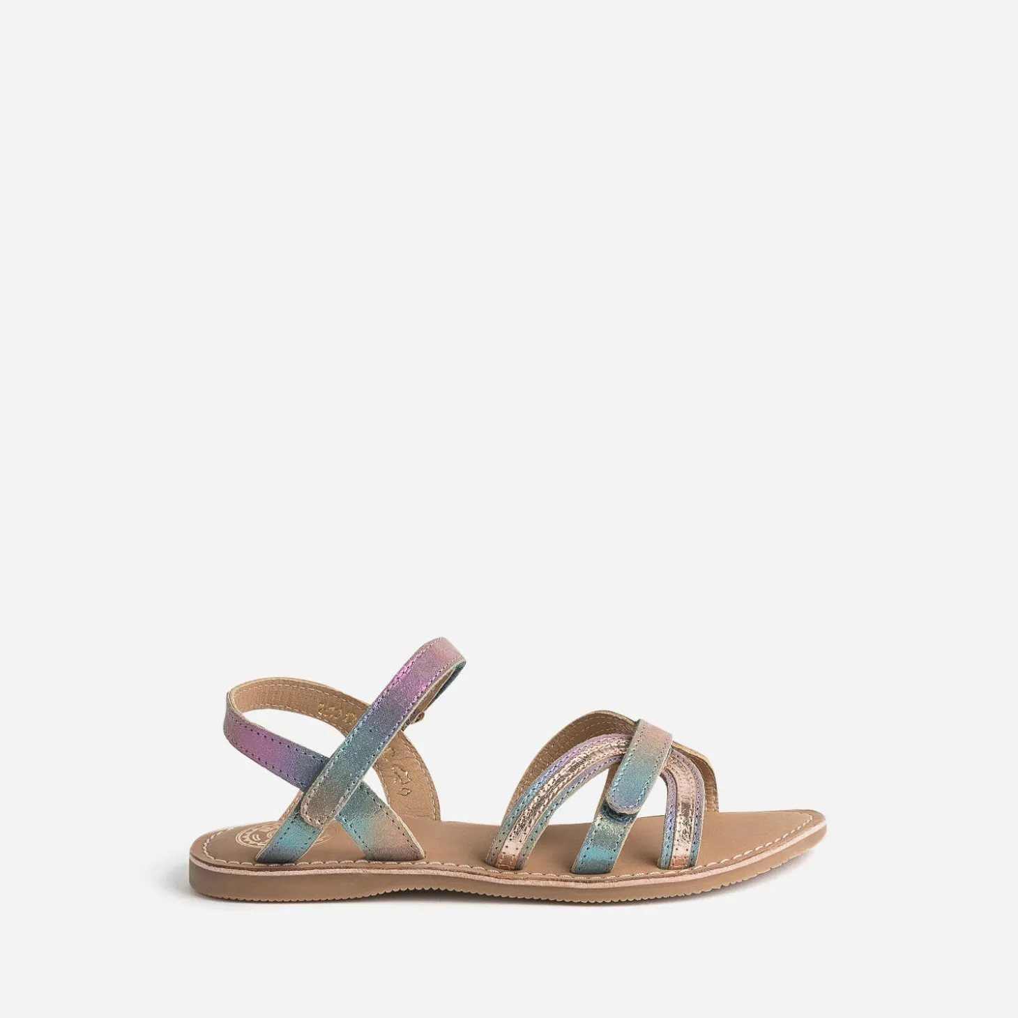 Sandale BUGGY multicolore cuir irisé