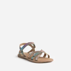 Sandale BUGGY multicolore cuir irisé