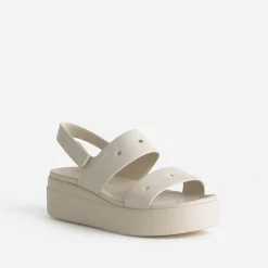 Sandale CROCS écrue à plateforme