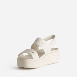 Sandale CROCS écrue à plateforme
