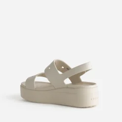 Sandale CROCS écrue à plateforme