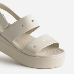 Sandale CROCS écrue à plateforme