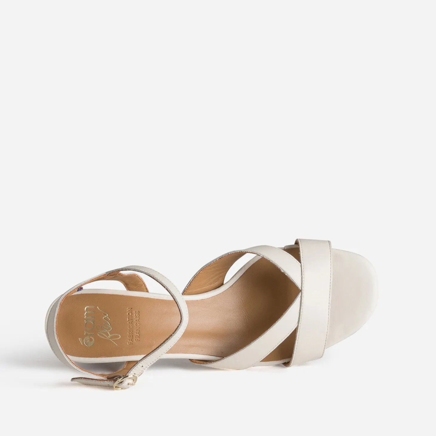 Sandale ERAM FLEX écrue cuir