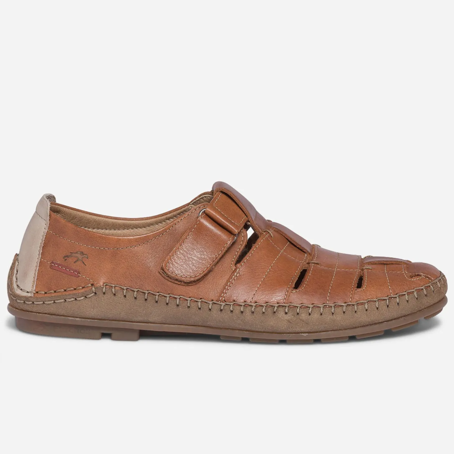 Sandale fermée FLUCHOS camel en cuir