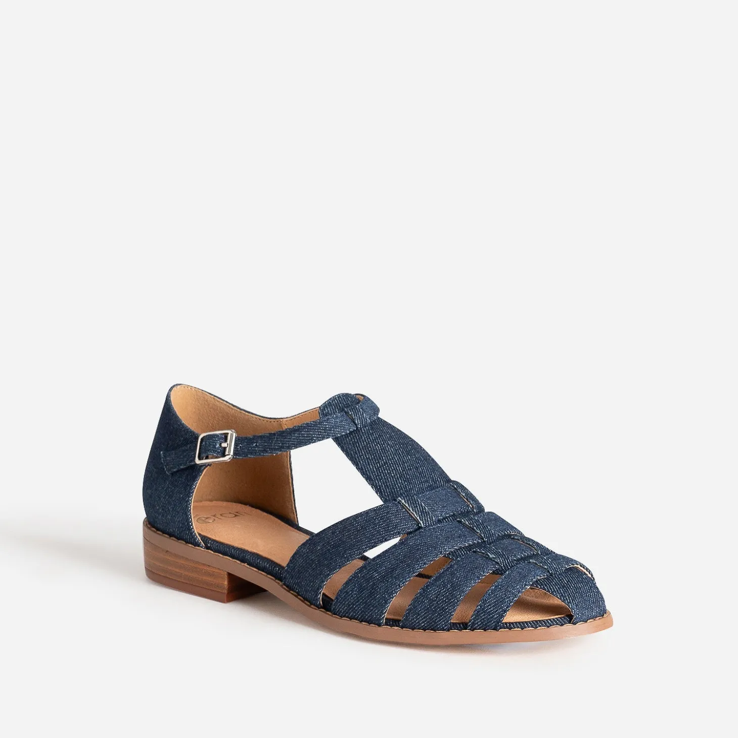 Sandale fisherman marine denim brut