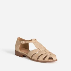 Sandale fishermann beige tressé