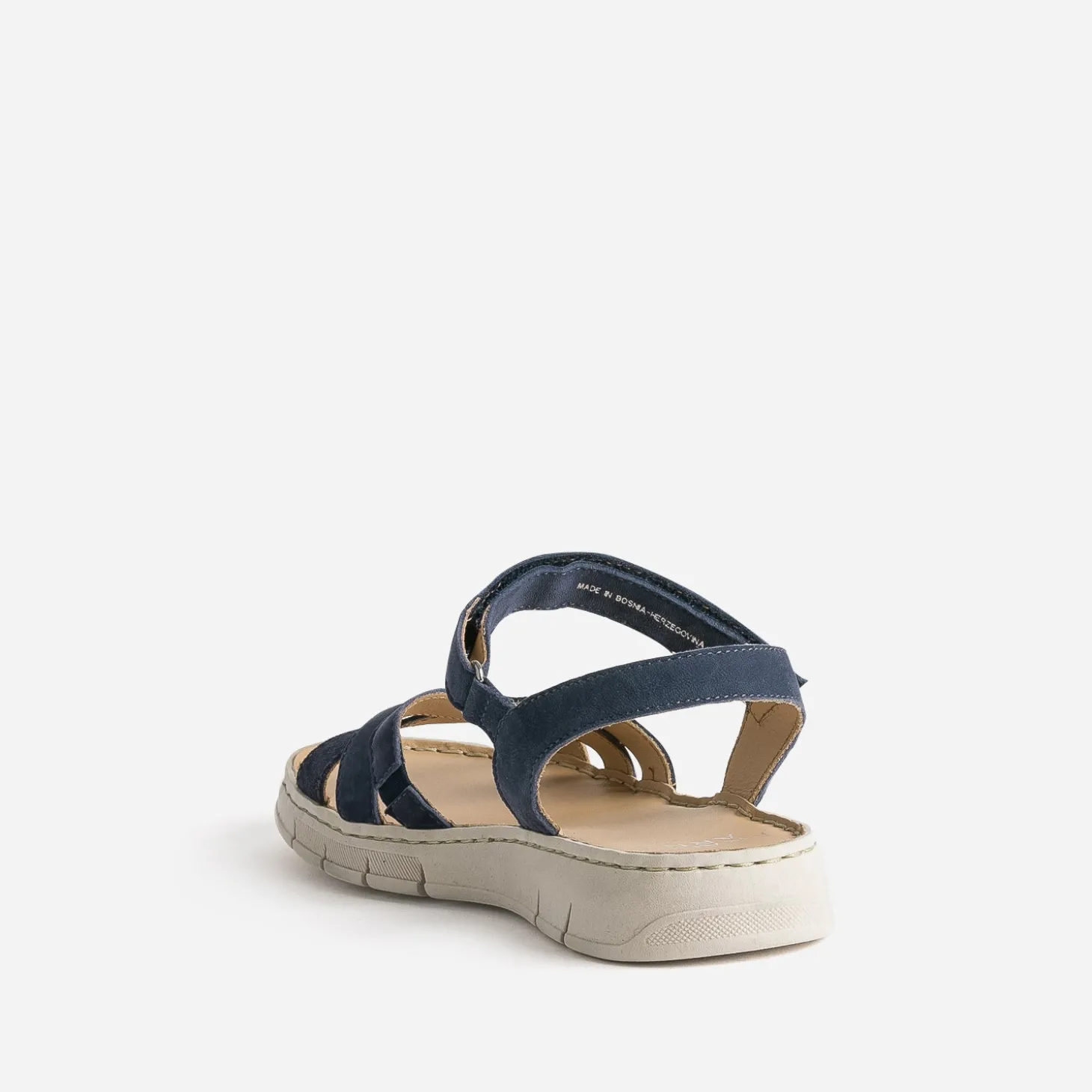Sandale FRANCE ARNO marine cuir nubuck