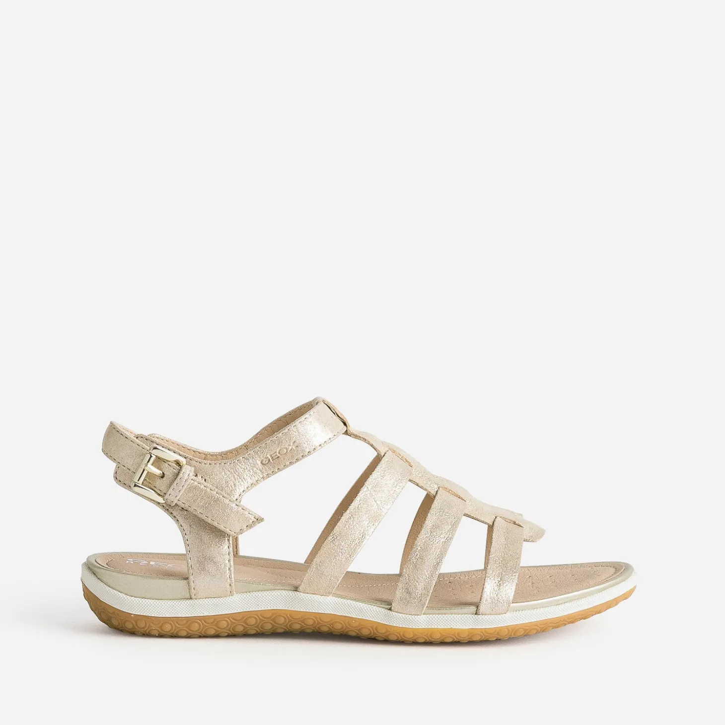Sandale GEOX dorée en cuir