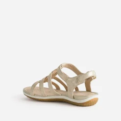Sandale GEOX dorée en cuir
